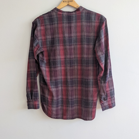 ARITZIA Plaid Henley Lightweight Flannel Tunic - Picture 4 of 5